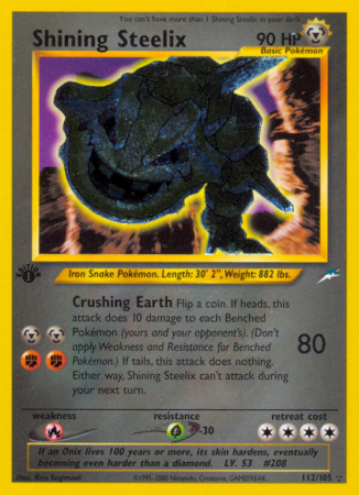 Shining Steelix 112/113 Neo Neo Destiny