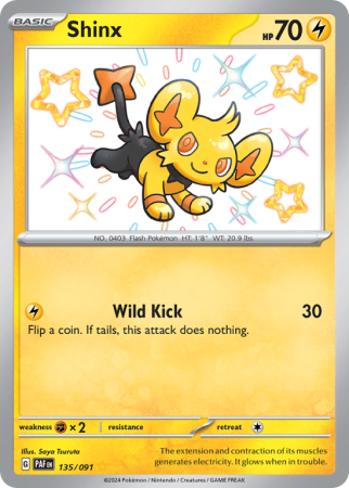 Shinx 135/91 Scarlet & Violet Paldean Fates