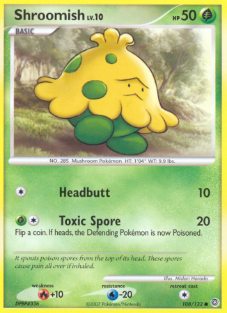 Shroomish 108/132 Diamond & Pearl Secret Wonders