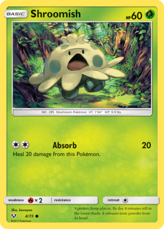 Shroomish 4/73 Sun & Moon Shining Legends