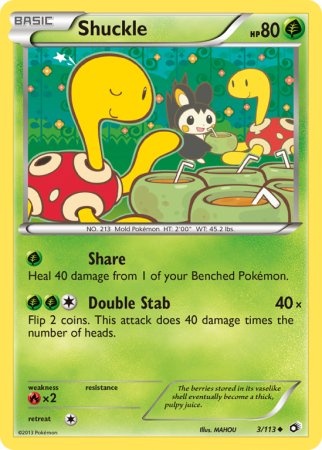 Shuckle 3/113 Black & White Legendary Treasures