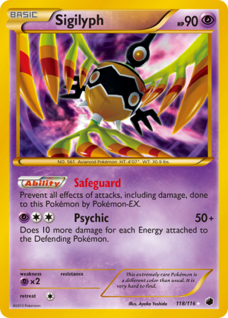 Sigilyph 118/116 Black & White Plasma Freeze