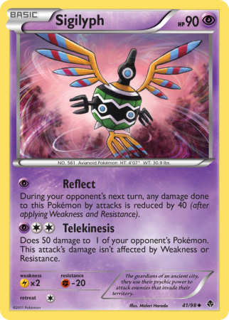 Sigilyph 41/98 Black & White Emerging Powers