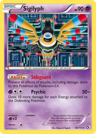 Sigilyph 66/113 Black & White Legendary Treasures