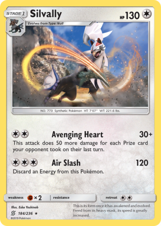 Silvally 184/236 Sun & Moon Unified Minds