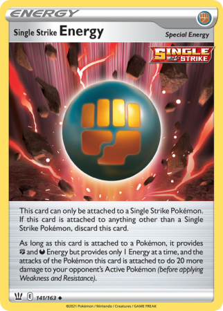 Single Strike Energy 141/163 Sword & Shield Battle Styles