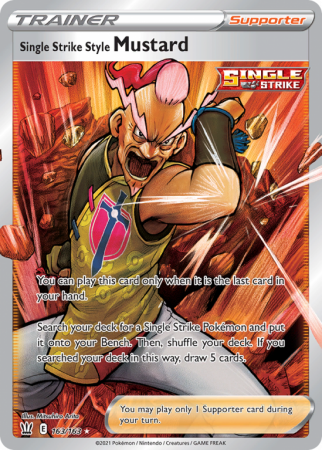 Single Strike Style Mustard 163/163 Sword & Shield Battle Styles