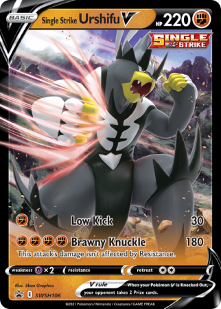 Single Strike Urshifu V SWSH106/103 Sword & Shield SWSH Black Star Promos