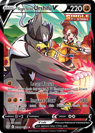 Single Strike Urshifu V TG18/30 Sword & Shield Brilliant Stars Trainer Gallery