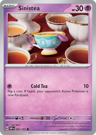 Sinistea 97/197 Scarlet & Violet Obsidian Flames