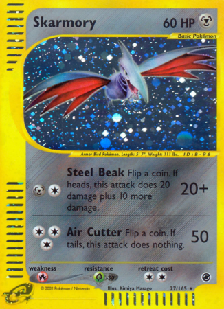 Skarmory 27/165 E-Card Expedition Base Set