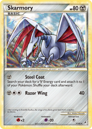 Skarmory 31/106 HeartGold & SoulSilver Call of Legends