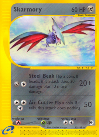 Skarmory 63/165 E-Card Expedition Base Set