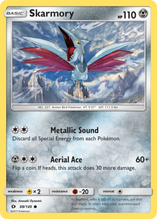 Skarmory 88/149 Sun & Moon Sun & Moon