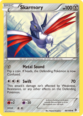 Skarmory 96/149 Black & White Boundaries Crossed