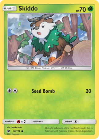 Skiddo 10/111 Sun & Moon Crimson Invasion