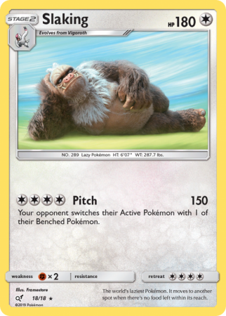 Slaking 18/18 Sun & Moon Detective Pikachu