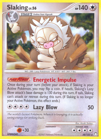 Slaking 34/123 Diamond & Pearl Mysterious Treasures