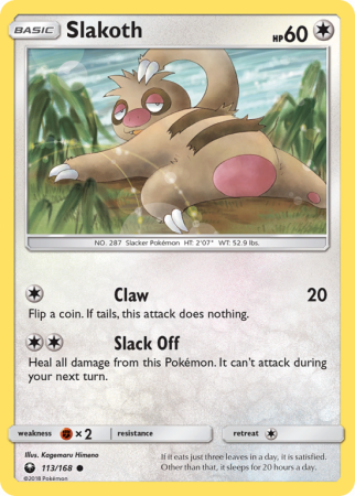 Slakoth 113/168 Sun & Moon Celestial Storm