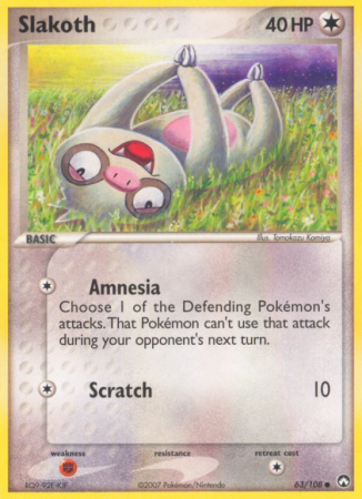 Slakoth 63/108 EX Power Keepers