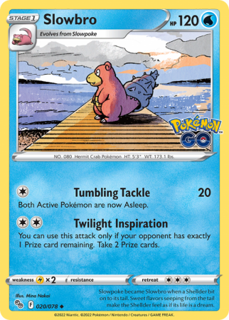 Slowbro 20/78 Sword & Shield Pokémon GO