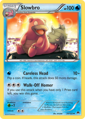 Slowbro 20/122 XY BREAKpoint