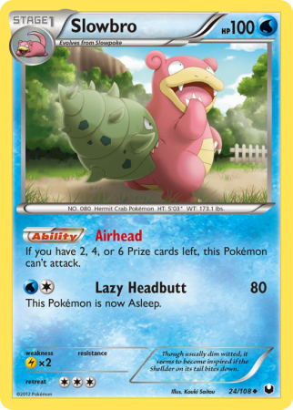 Slowbro 24/108 Black & White Dark Explorers