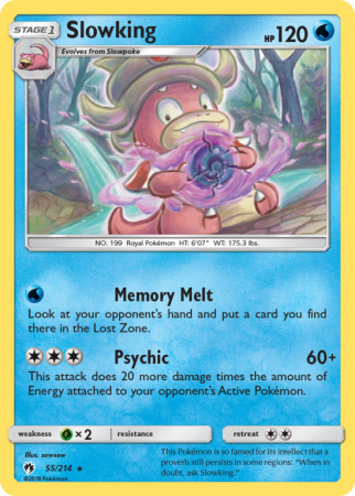 Slowking 55/214 Sun & Moon Lost Thunder