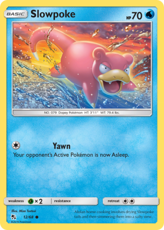 Slowpoke 12/68 Sun & Moon Hidden Fates