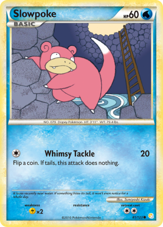 Slowpoke 81/123 HeartGold & SoulSilver HeartGold & SoulSilver