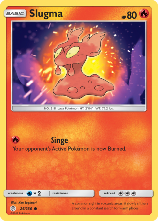 Slugma 26/236 Sun & Moon Cosmic Eclipse