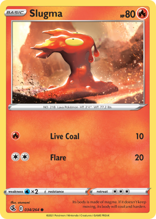Slugma 34/264 Sword & Shield Fusion Strike