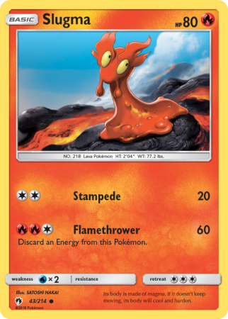 Slugma 43/214 Sun & Moon Lost Thunder
