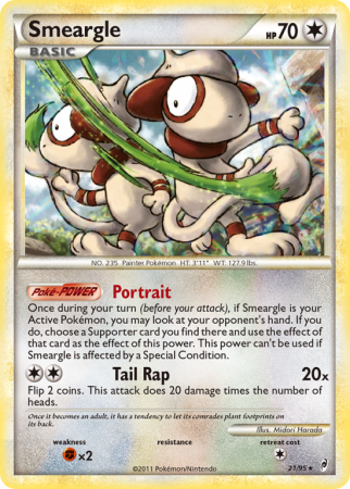 Smeargle 21/106 HeartGold & SoulSilver Call of Legends