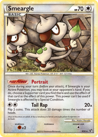 Smeargle 8/90 HeartGold & SoulSilver HS—Undaunted
