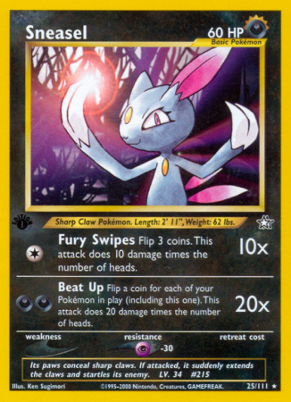 Sneasel 25/111 Neo Neo Genesis