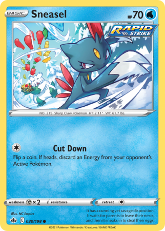 Sneasel 30/198 Sword & Shield Chilling Reign