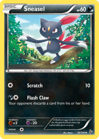Sneasel 50/106 XY Flashfire