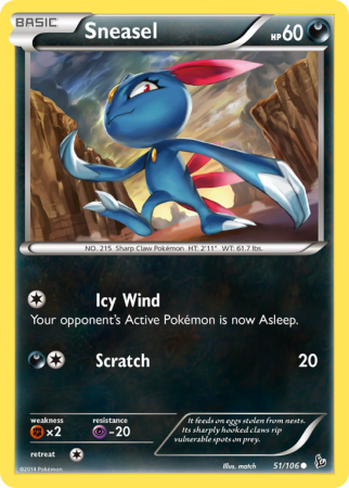 Sneasel 51/106 XY Flashfire