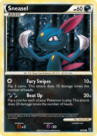 Sneasel 68/90 HeartGold & SoulSilver HS—Undaunted