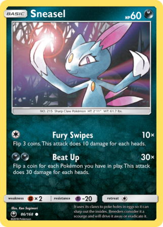 Sneasel 86/168 Sun & Moon Celestial Storm