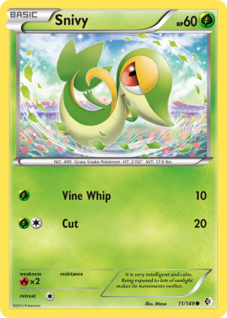 Snivy 11/149 Black & White Boundaries Crossed