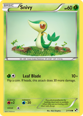 Snivy 2/114 Black & White Black & White