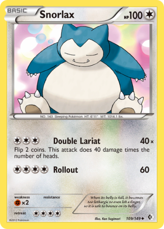 Snorlax 109/149 Black & White Boundaries Crossed