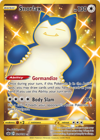 Snorlax 224/198 Sword & Shield Chilling Reign