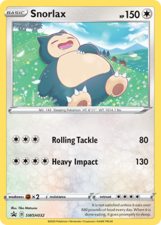 Snorlax SWSH032/103 Sword & Shield SWSH Black Star Promos
