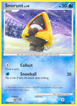 Snorunt 100/123 Diamond & Pearl Mysterious Treasures