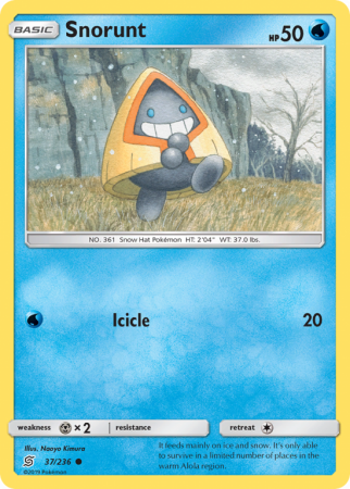 Snorunt 37/236 Sun & Moon Unified Minds