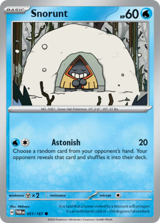 Snorunt 51/167 Scarlet & Violet Twilight Masquerade