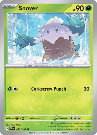 Snover 10/193 Scarlet & Violet Paldea Evolved